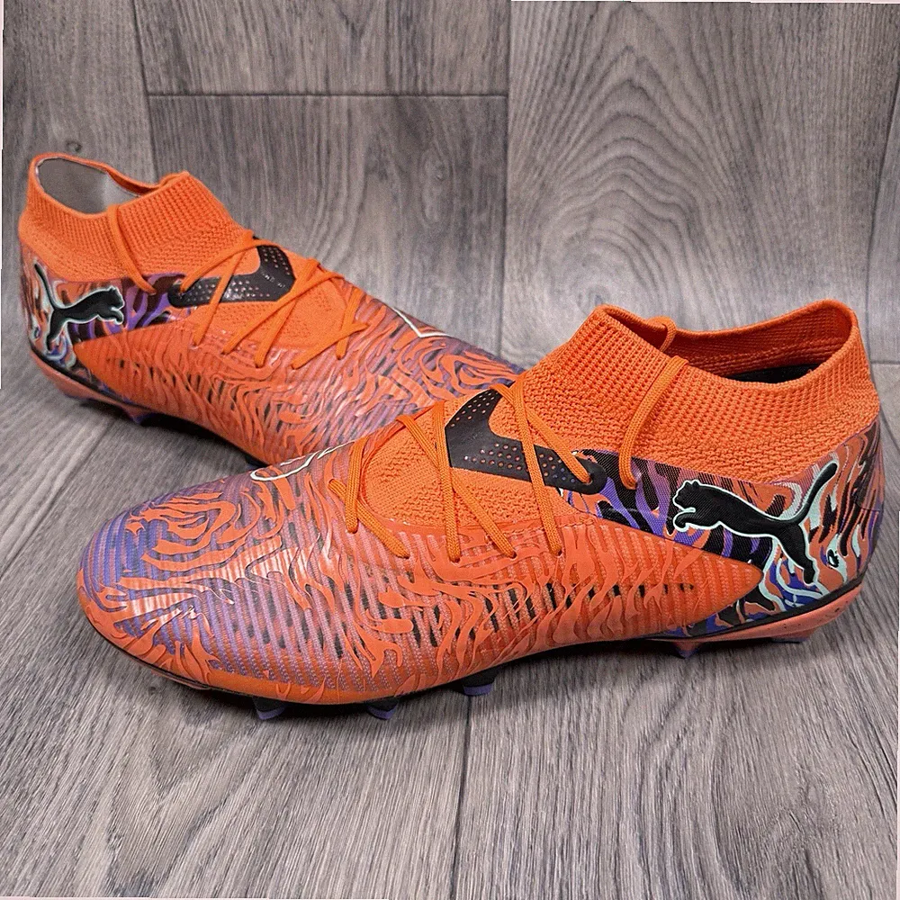 NEW Puma Future 8 Pro FG AG Soccer Cleats Men 10.5 Orange Purple 108650