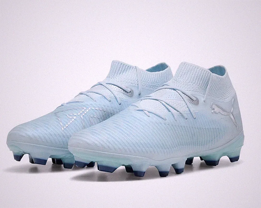 NEW PUMA Future 8 Pro Light Up Blue Firm Ground Soccer Cleats Womens Sz 11.5