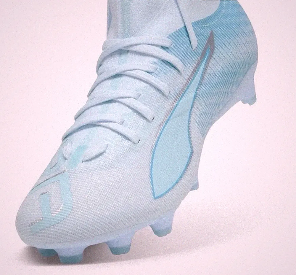 NEW PUMA Ultra 5 Match+ LU FG/AG Women’s Soccer Cleats Icy Blue Aqua Sz 11.5