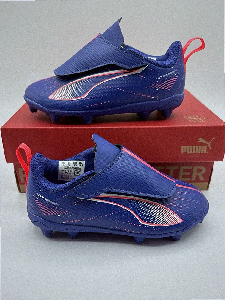 New Puma Ultra 5 Play FG AG RB Jr Toddler Size 9 Purple Soccer Cleats