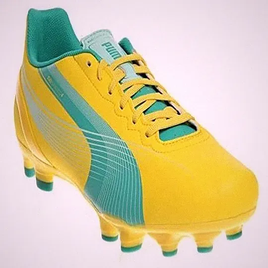 NEW Puma Womens Evo Speed 4.2 FG Soccer Cleats Yellow and Green