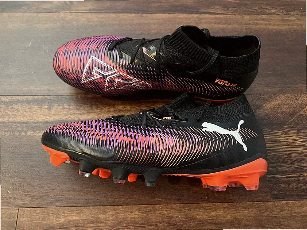 New Puma Womens Future 8 Match Soccer Cleats Size 7 Black Pink Orange
