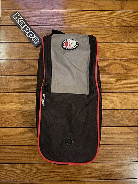 New Rare Kappa Feyenoord Rotterdam Black Red Shoe Travel Storage Bag