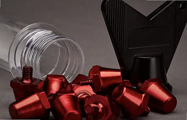 New Set- 12 Red Metal Soccer/Football Studs SG Replacement fit Nike, Puma & More