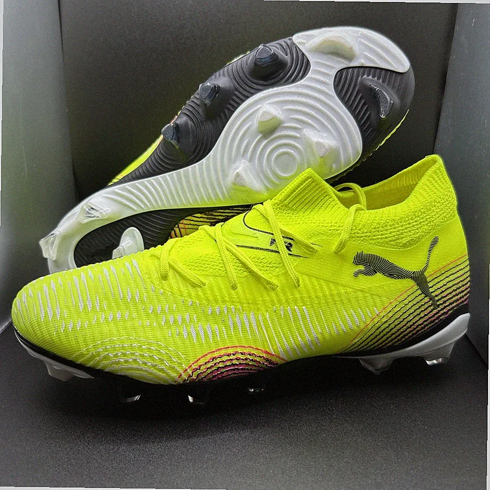 NEW SIZE 7.5 Puma Women's Soccer Cleats Yellow Alert FUTURE 8 MATCH FG/AG