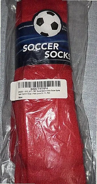 New Soxnet Brand Women Soccer Sports Socks 3 Pack Large. Shoe sz 6.5 to 13.