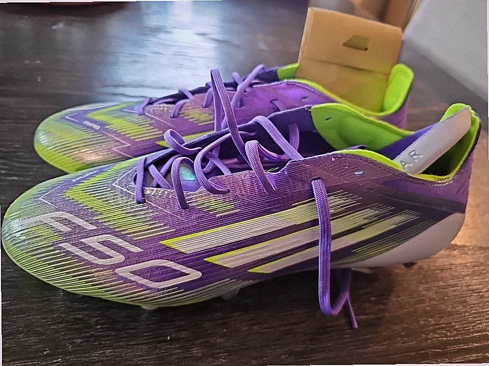NEW Sz 10.5 Men's Adidas F50 ELITE SG Soccer Cleats Purple Green JH7633 $270