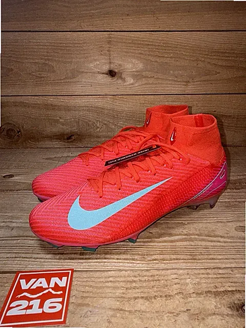 NEW SZ 13: Mercurial Superfly 10 Elite FG Ember Glow Soccer Cleats: FQ1454-800