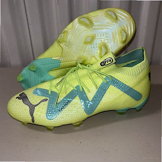 New SZ 7 Puma Future Ultimate FG AG 107165-03 Soccer Cleats Yellow Green Men