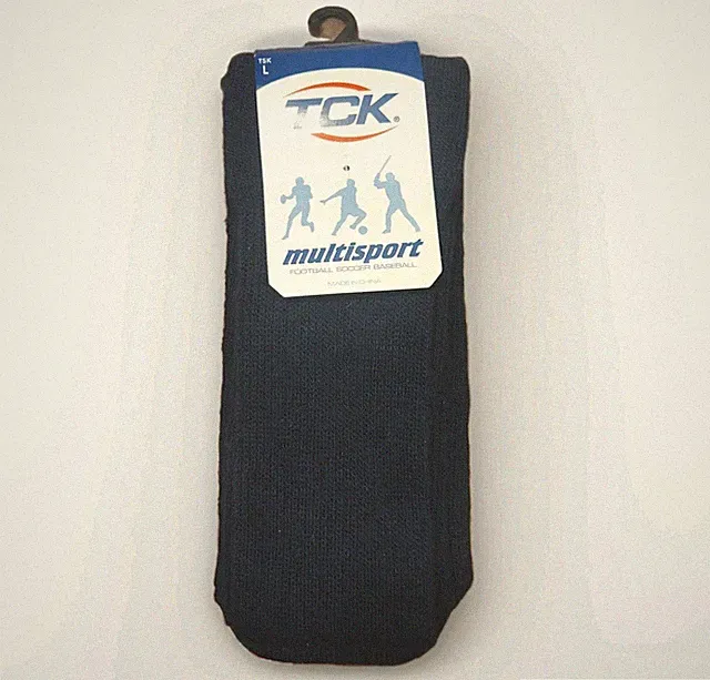 New TCK Multisport Adult NAVY 🏈Football, ⚽Soccer, ⚾Baseball Sock Pair Sz Large