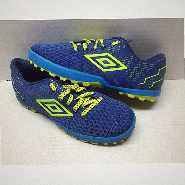 New Umbro Royal Blue Neon Green Soccer Cleats Kids 3 Womens 5