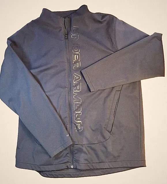 NEW Under Armour UA Mens XXL Golf Storm Cold Gear Jacket Black Loose Fit Zip Up
