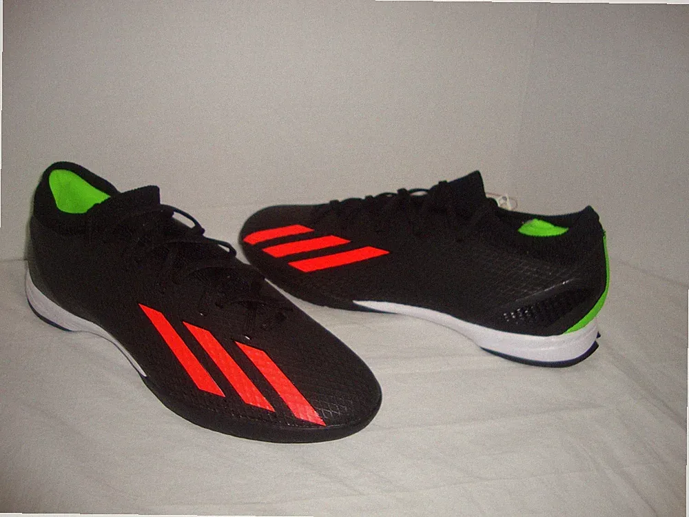 New Unisex Adidas X SpeedPortal.3 Indoor Soccer Cleats GW8465 Size 10 Black