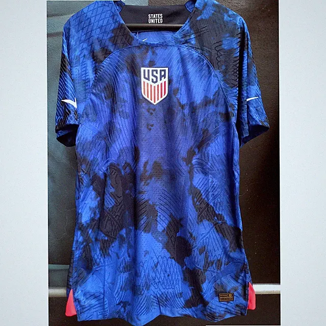 NEW US Soccer 2022 NIKE Qatar World Cup away jersey M blue FIFA football