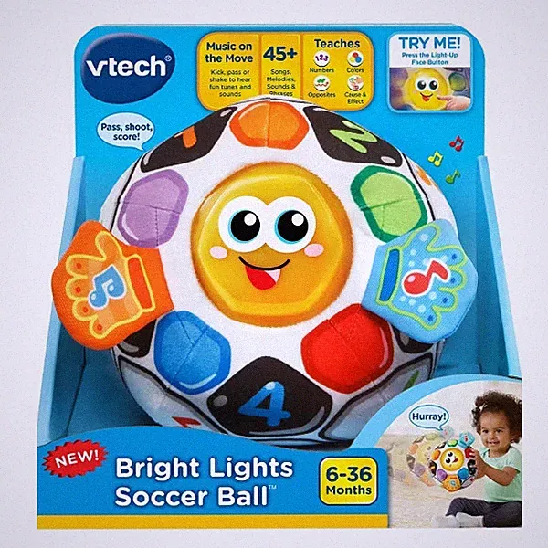 NEW VTech 5091 Bright Lights Soccer Ball 6-36 months Baby Toddler Learning Toy