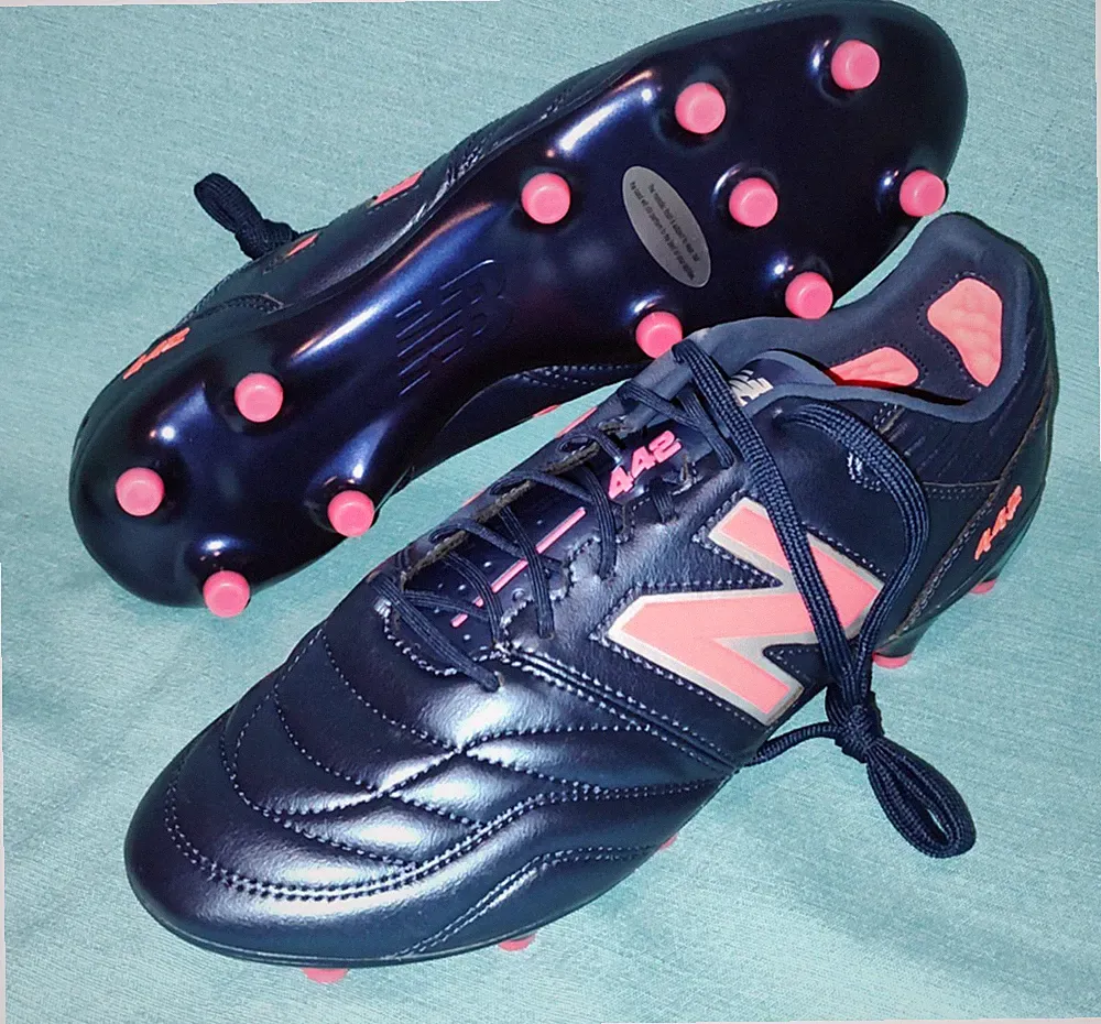 NEW WOB New Balance 442 Pro FG V2 Cleats MS41FMP2 Navy Pink RARE SIZE 12 2E