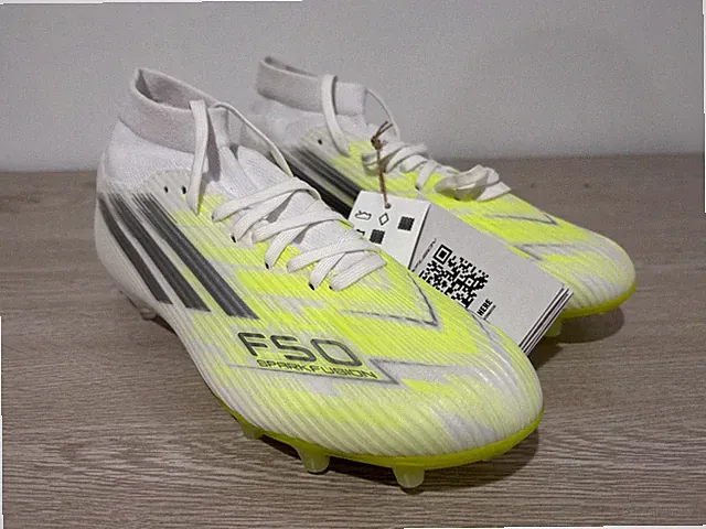 new women's 8 Adidas F50 Sparkfusion League FG/AG Soccer Cleats Volt JP8350