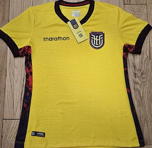 New Women's Yellow Round Neck Ecuador National Soccer Team Jersey World Cup 2026