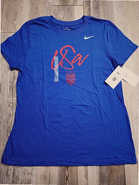 NEW Womens Nike USA Soccer TShirt Sz LARGE Tee USWNT Olympics