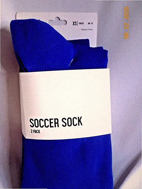 New youth two pack soccer socks 9k-1y
