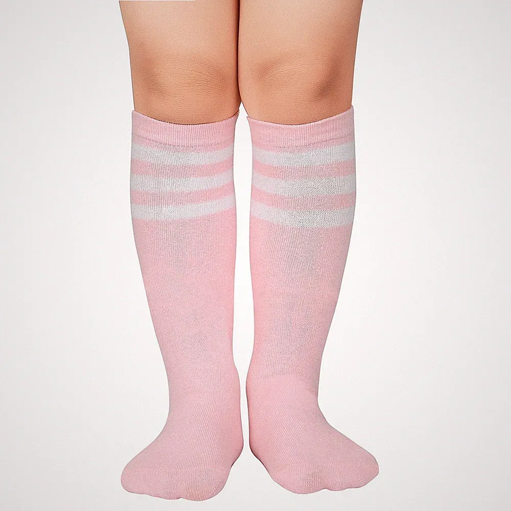 NEW Zando Kids Soccer Socks Youth Softball Cotton Uniform Girls 3T 4T 5T #582