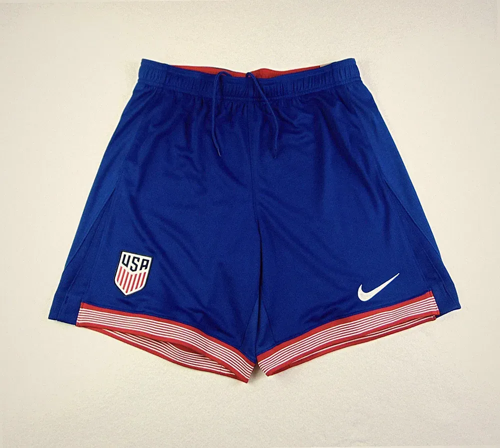 Nike 2024-25 Team USA Stadium Home Blue Soccer Shorts Sz L NEW FJ4304 417 RARE