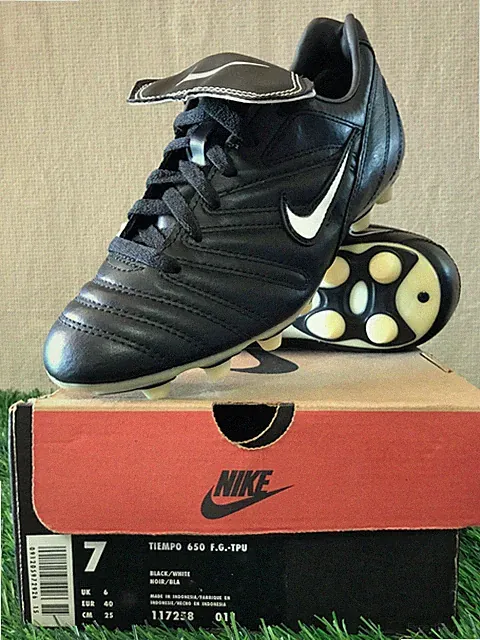 NIKE 98 VINTAGE TIEMPO 650 FG TPU US7/25cm/UK6/EU/40 NEW WHITH BOX!VERYRARE1