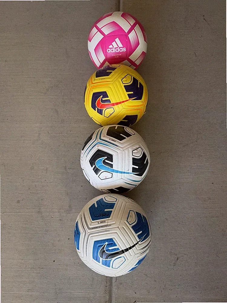 Nike Adidas Soccer Balls Size 5 Lot Of 4