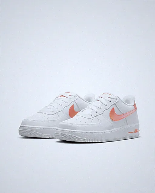 Nike Air Force 1 Next Nature Size 5Y White Orange AF1 Casual FJ4669 100