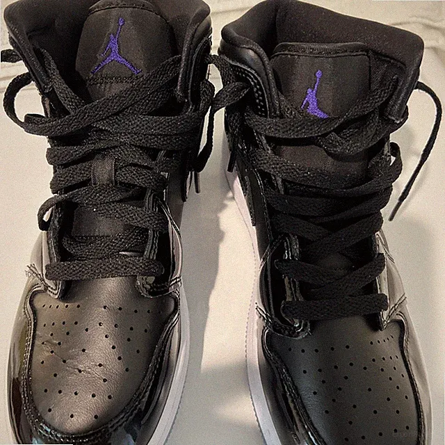 Nike Air Jordan 1 Mid SE Space Jam Black Dark Concord DV1308-004 youth 6.5