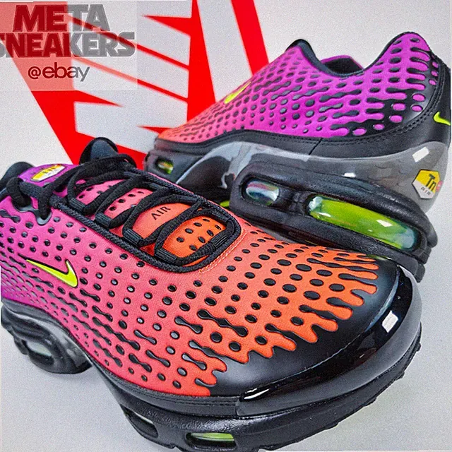 Nike Air Max Plus 7 US 13 Men's Orange Volt Black Dusk Fade Retro HQ2197 800 NIB