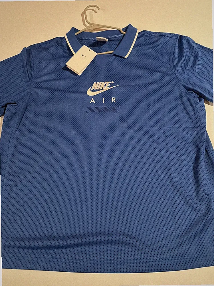 Nike Air Men's Soccer Jersey Sz L Royal Blue HJ0303 Men’s Football NWT Casual