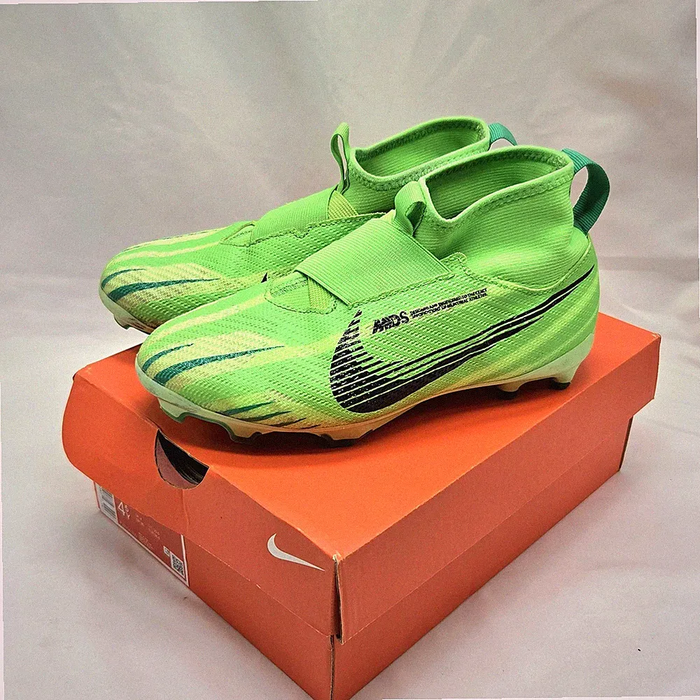Nike Air Zoom Mercurial Superfly 9 Pro Soccer Cleats MDS FG CR7 Green Kids 4.5Y