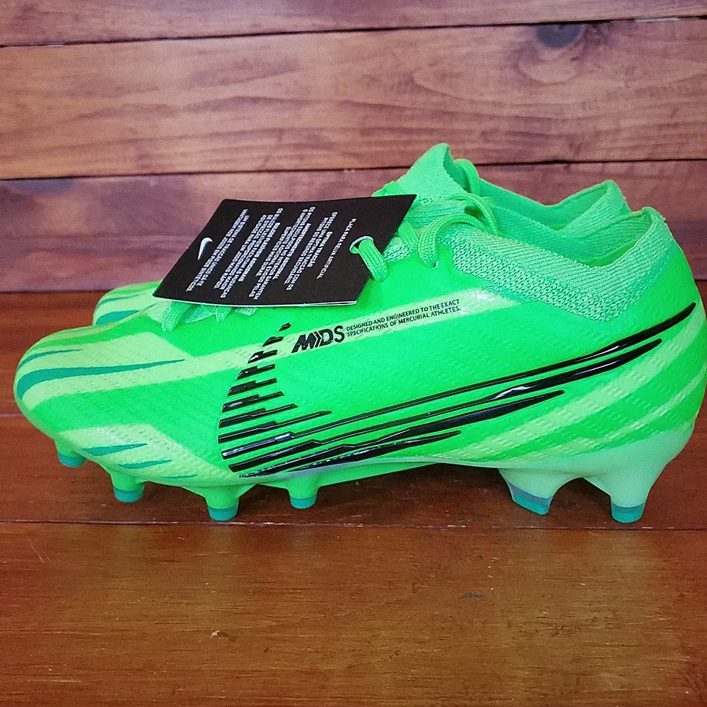 Nike Air Zoom Mercurial Vapor 15 Elite Soccer Cleats Men 5 Women 6.5 FJ7198-300