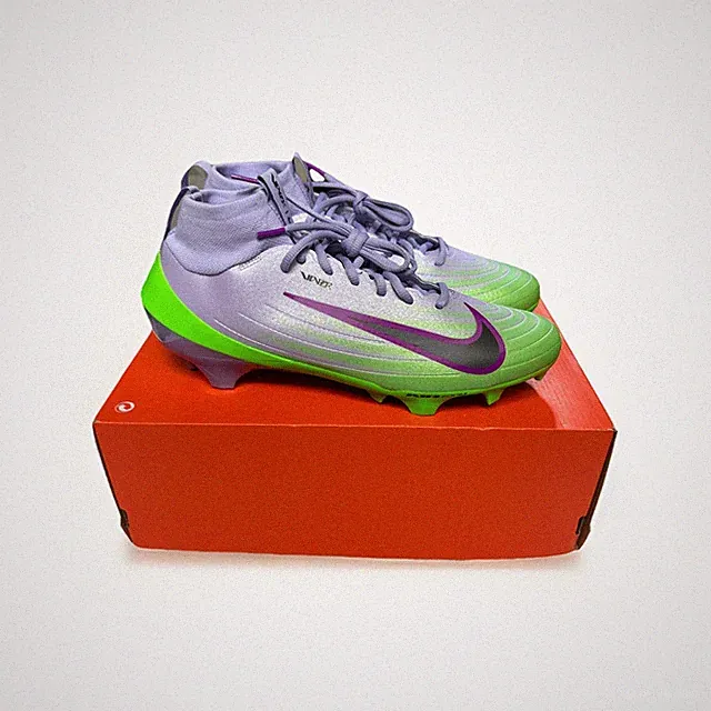 Nike Air Zoom Vapor Pro 1 HULK Size 10.5 Green Purple Football Cleats IB8250-500