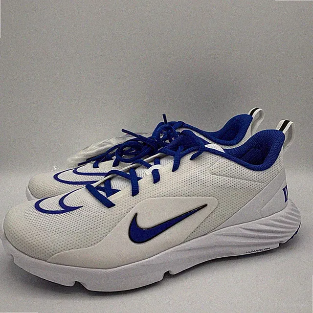 Nike Alpha Huarache 8 Pro Lacrosse Turf Shoes Mens Size 8 Duke Home PE Sneakers