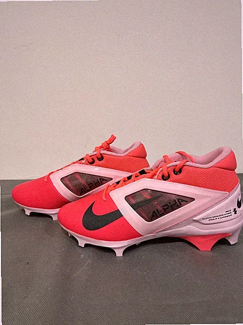 Nike Alpha Menace 4 Pro Football Cleats (Racer Pink/Pink Foam) Men's Size 8