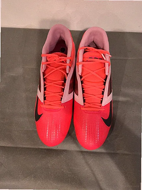 Nike Alpha Menace 4 Pro Football Cleats Racer Pink/Pink Men's Size 14 New.