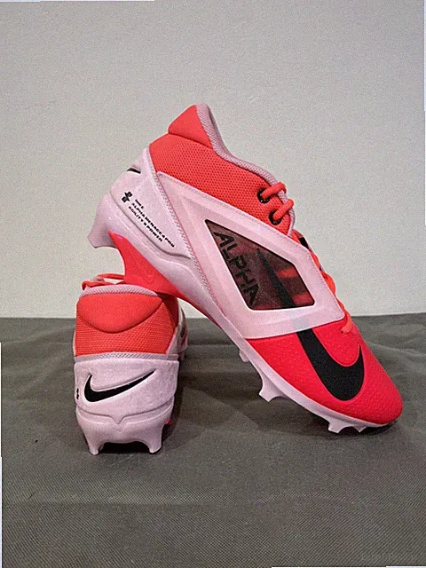 Nike Alpha Menace 4 Pro Football Cleats Racer Pink/Pink Men's Size 14 New.