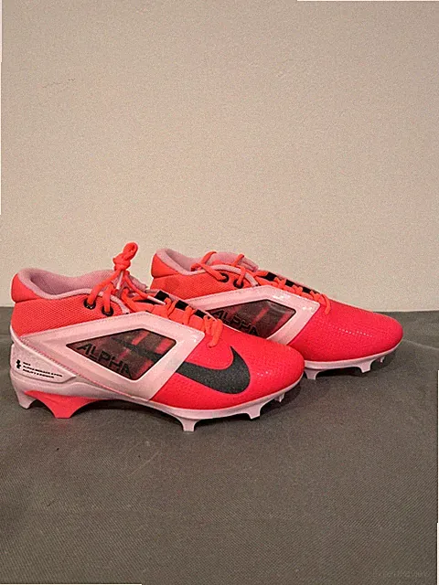 Nike Alpha Menace 4 Pro NRG Racer Pink Football Cleats Men’s Size 10 HJ4568-600.