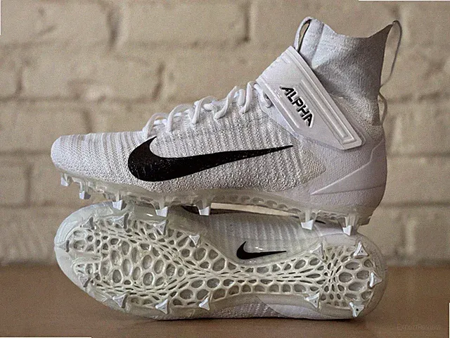 Nike Alpha Menace Elite 2 Men 12 Wide Football Cleats White BV3298-001 Flyknit