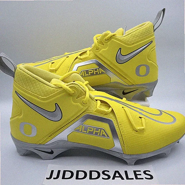 Nike Alpha Menace Pro 3 Football Cleats Oregon Ducks DH3358-701 Sz 13 Wide RARE