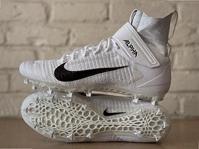 Nike Alpha Menace Pro Elite 2 Men Sz 14.5 Football Cleats White Black AO3374-101