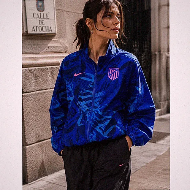 Nike Atlético Madrid Essential Windrunner Third Jacket Blue Pink 2024 S
