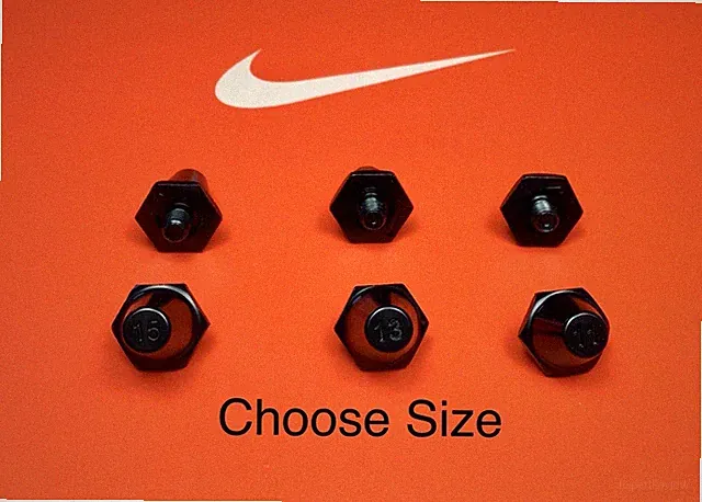 Nike Black SG Pro 11,13,15mm Single Replacement Stud/Cleat anti-clog Soft Ground
