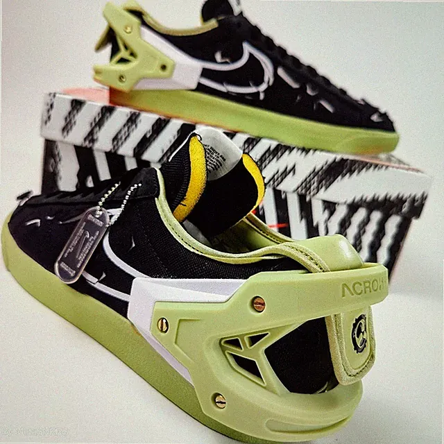 Nike Blazer US 14 Men's Black White Green Retro Collab Acronym DO9373 001 NIB