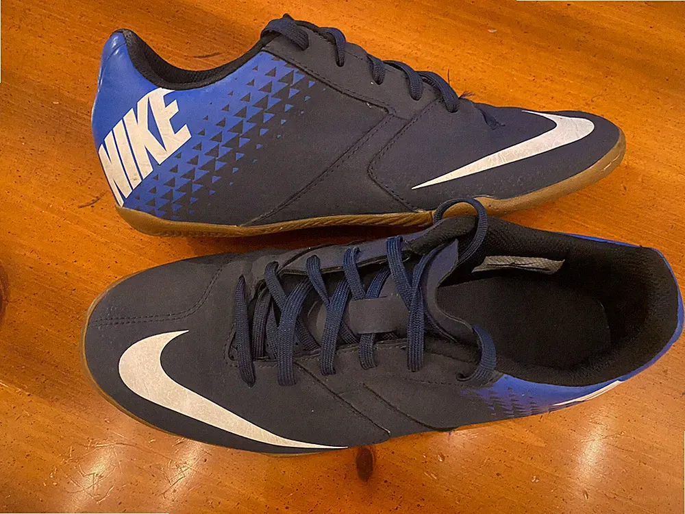 NIKE 'Bombax IC' Indoor Soccer Futsal Sneakers Cleat Men Sz. 7 Wmn 8.5 Clean!