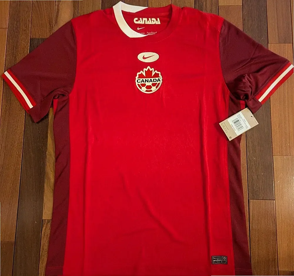 Nike Canada Soccer Jersey 2024/25 Home Jersey Men's Size Large Red White