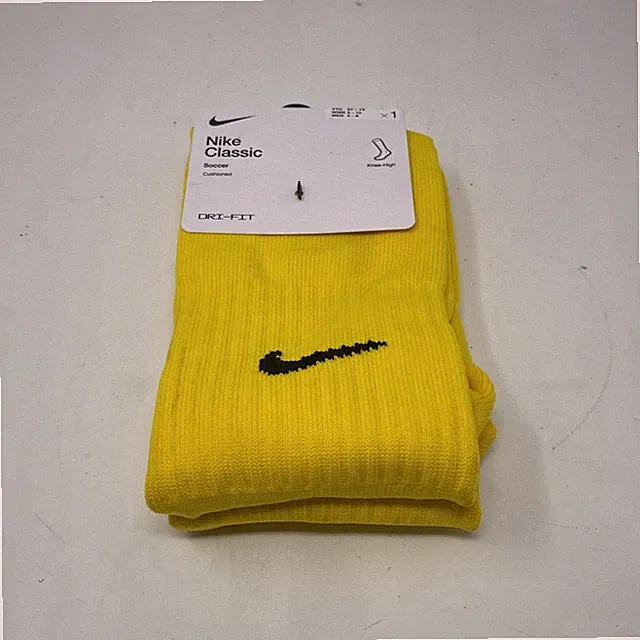Nike Classic II Cushioned OTC Soccer Socks Yellow/Black - Size M