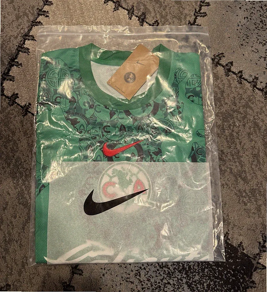 Nike Club América Soccer Jersey Shirt Green Caliente caliente.mx